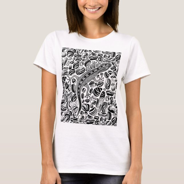 Camiseta Gecko y guijarros (Anverso)