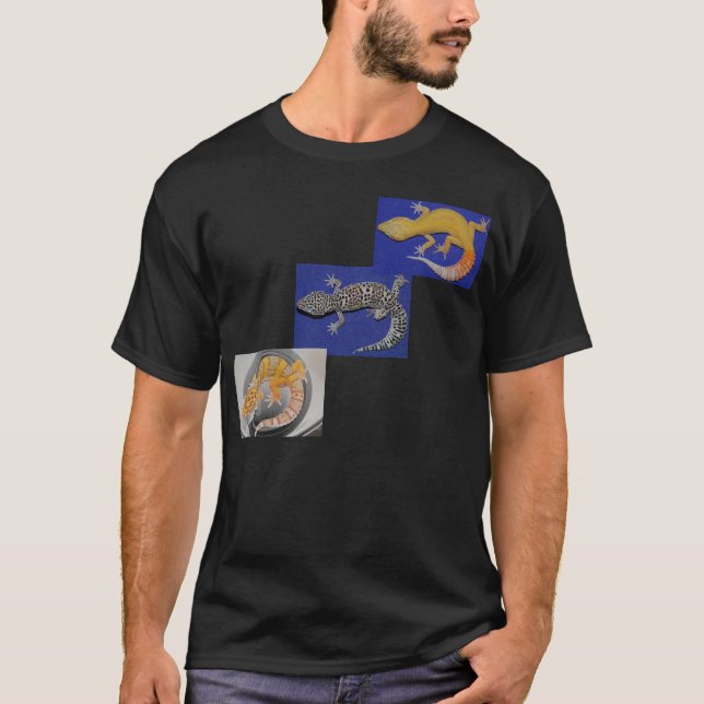 Camiseta Geckos del leopardo (Anverso)