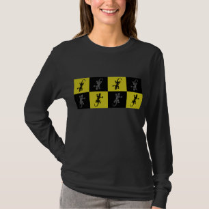 camiseta geckos en blanco y negro