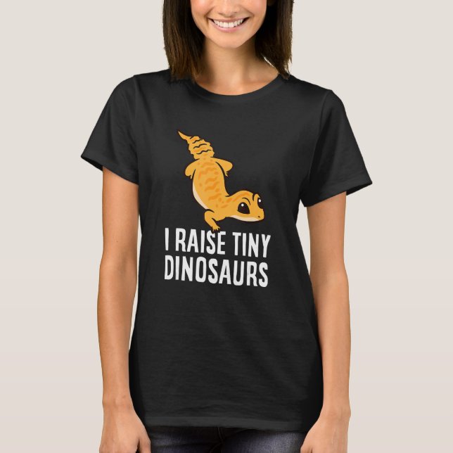 Camiseta Geckos Leopard Lizard I Eleva Dinosaurios Pequeños (Anverso)
