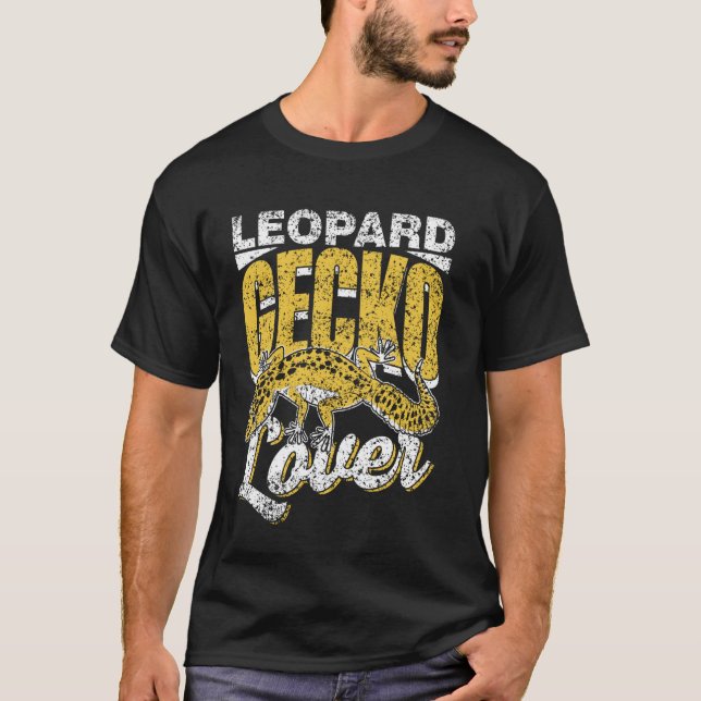 Camiseta Geckos Lizard Leopard Ge, propietario del Leopard  (Anverso)