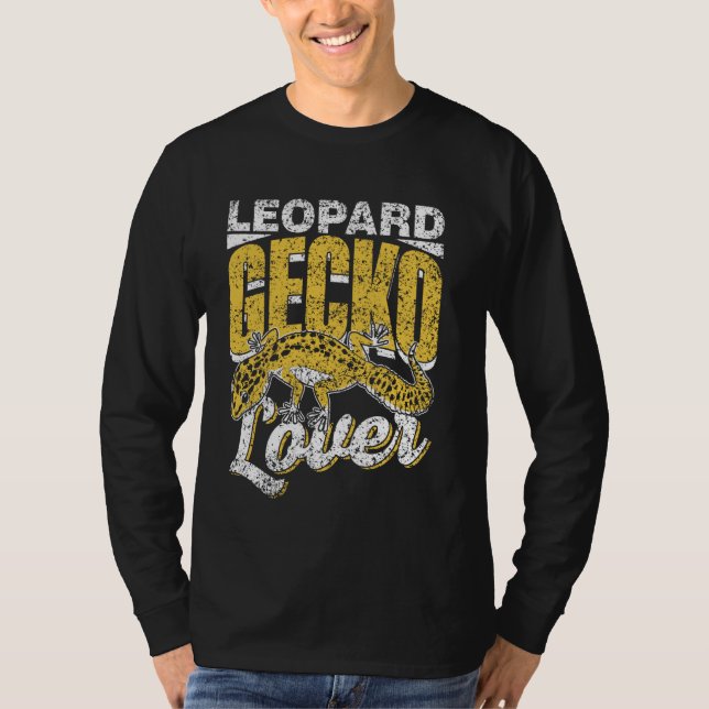 Camiseta Geckos Lizard Leopard Ge, propietario del Leopard  (Anverso)