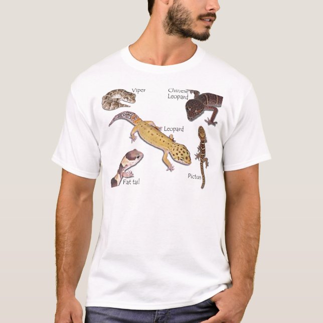 Camiseta geckos terrestres (Anverso)