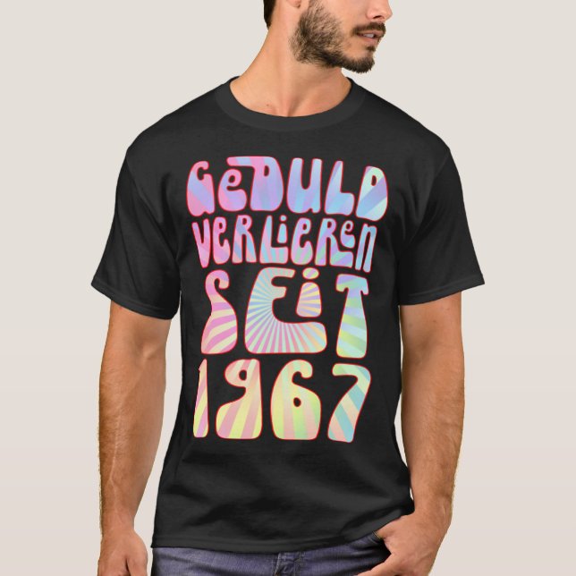 Camiseta Geduld Verlieren Seit 1967 56 Jahre Alter Geburtst (Anverso)