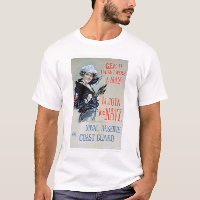 Camiseta ¡Gee!! Deseo que fuera un hombre (US02281) (Anverso)