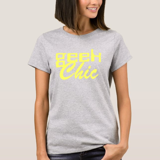 Camiseta geek, Chic (Anverso)