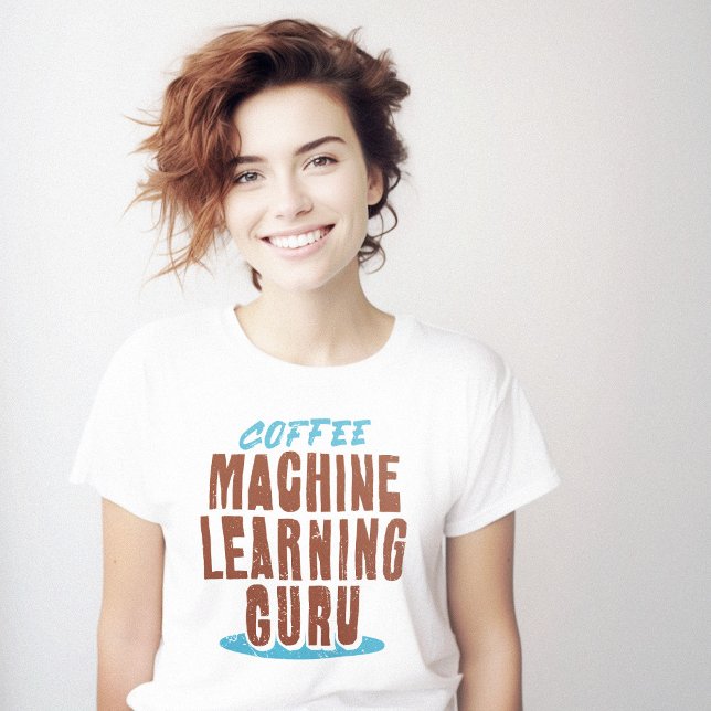 Camiseta Geek Clever Coffee Machine Learning (Coffee Machine Learning Geek Clever T-Shirt)