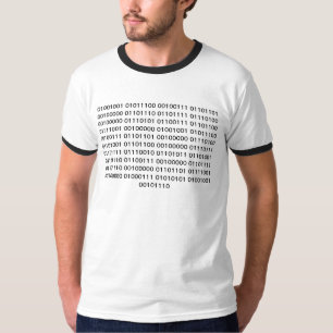 Camiseta Geek código binario con mensaje real