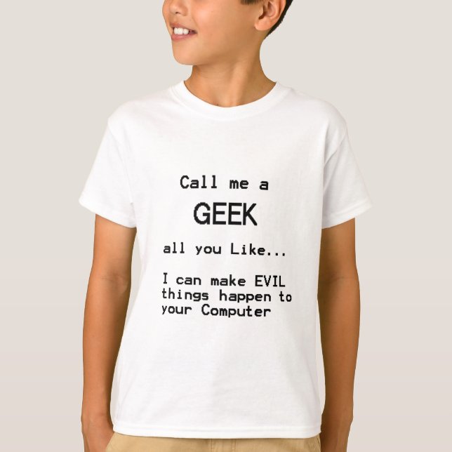 Camiseta Geek De Computación (Anverso)
