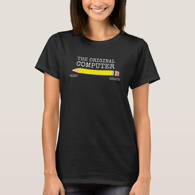 Camiseta Geek De La Computadora Original Nerd It Retro Vint (Anverso)