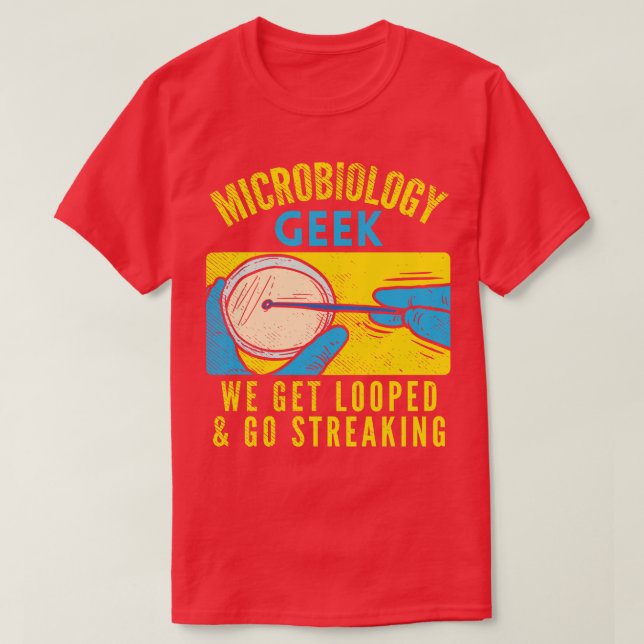 Camiseta Geek de microbiología (Diseño del anverso)