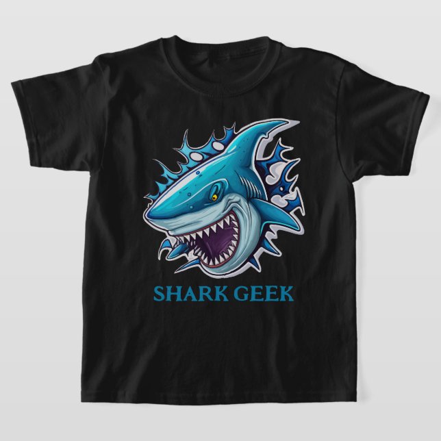 Camiseta Geek de tiburones genial  (Distribución)