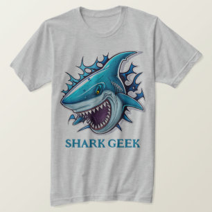 Camiseta Geek genial de tiburones