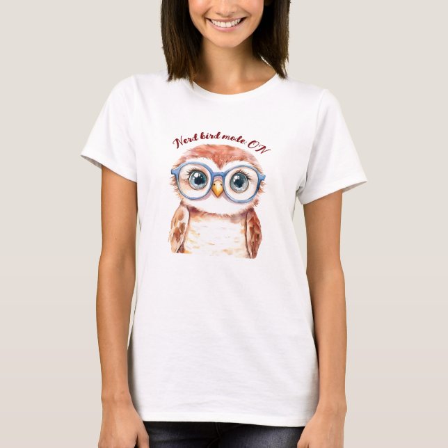 Camiseta Geek Nerd Bird (Anverso)
