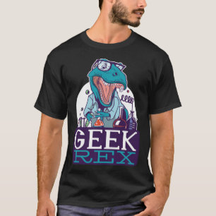 Camiseta Geek Rex T-Rex Dinosaur Funny Científicos Camisan 