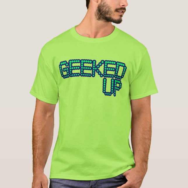Camiseta GEEKED ENCIMA de los individuos azules de la danza (Anverso)