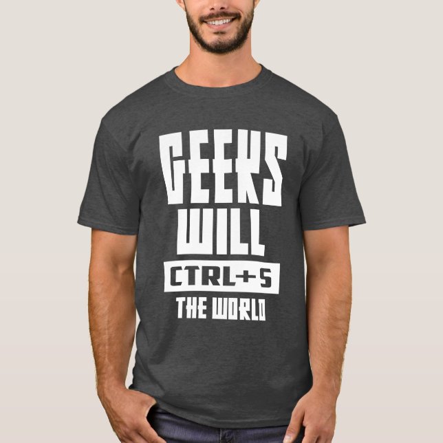 Camiseta Geeks CTRL + S The World (Anverso)