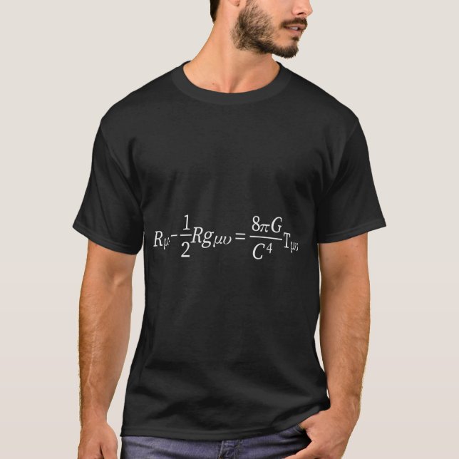 Camiseta Geeks De Ciencia De La Ecuación De Campo De Einste (Anverso)
