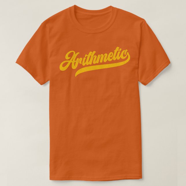 Camiseta Geeks matemáticos aritméticos (Diseño del anverso)