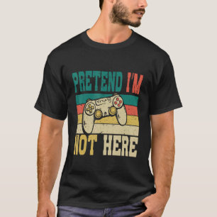 Camiseta Geeks y frikis perezosos divertidos solo finjan qu