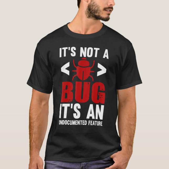 Camiseta Geeky Computadora Nerviosa Característica Indocume (Anverso)