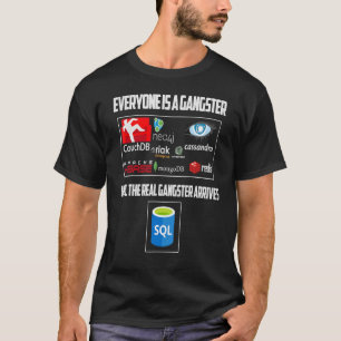 Camiseta Geeky IT Computer Nerd Todos Son Gangstar