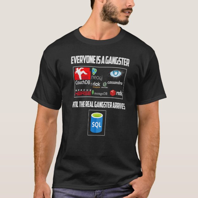 Camiseta Geeky IT Computer Nerd Todos Son Gangstar (Anverso)