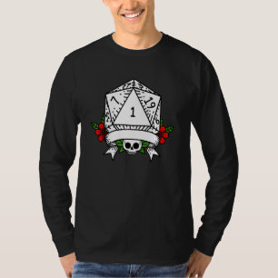 Camiseta Geeky Polyhedral D20 Dice Set Nerdy