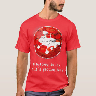 Camiseta Geeky Última Oportunidad Mensaje Mars Rover Robot