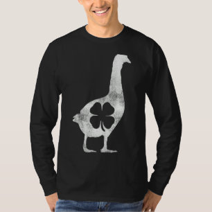 Camiseta Geese Goose St Patrick's Day Shamrock Irish Lucky