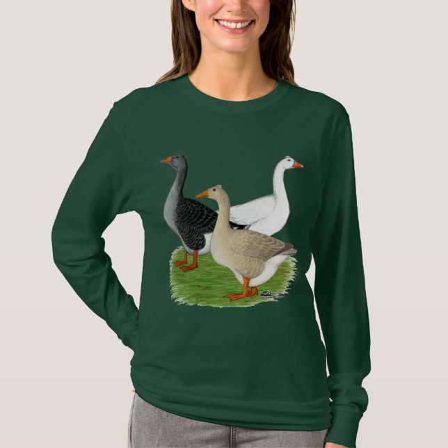 Camiseta Geese: Trio desquiciado (Anverso)
