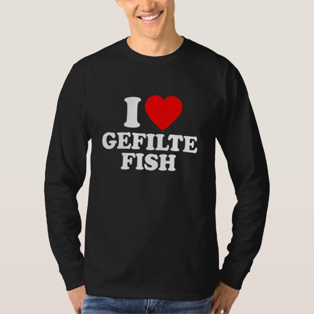 Camiseta Gefilte Fish Love Heart (Anverso)