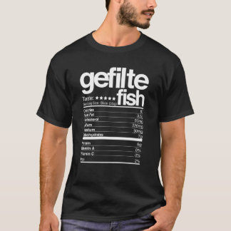 Camiseta Gefilte Fish Nutritional Hanukkah573png573