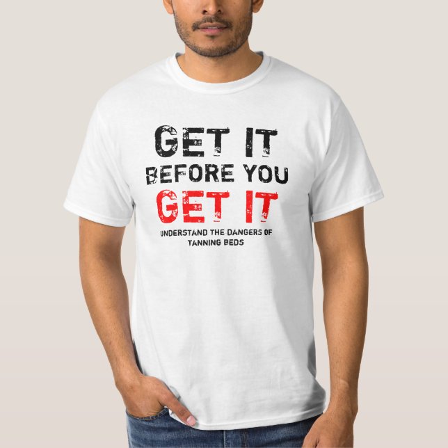 Camiseta ¡Gei él antes de que usted lo consiga! (Anverso)