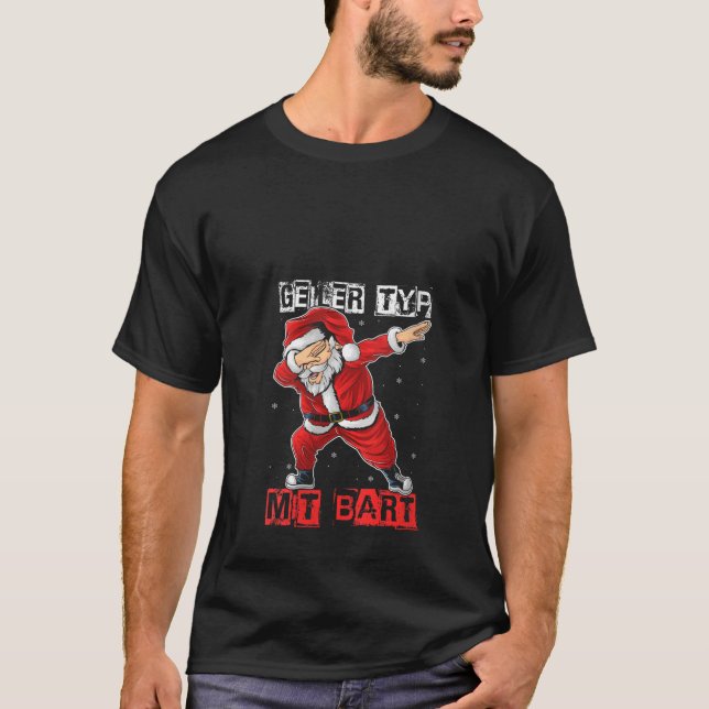 Camiseta GEILER TYP MIT Bart Santa Claus beard V・ (Anverso)