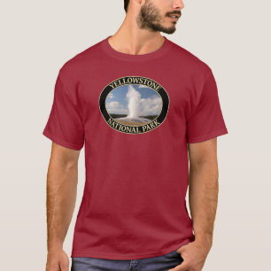 Camiseta Géiser de la vieja fe en el parque nacional de Yel