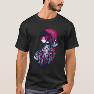 Camiseta Geisha Arte tradicional japonés Estética gótica G