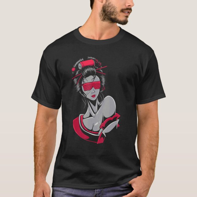 Camiseta Geisha Articuladoras japonesas tradicionales Ja (Anverso)
