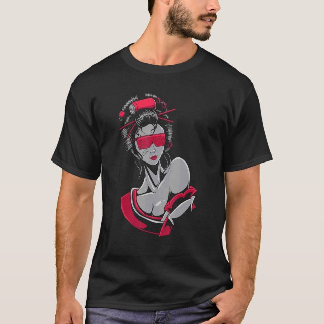 Camiseta Geisha Articuladoras japonesas tradicionales Ja (Anverso)