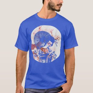 Camiseta Geisha Chica Sakura Chica De Flor De Cerezo En Kim