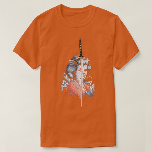 Camiseta Geisha con geisha japonesa y geisha japonesa (Diseño del anverso)