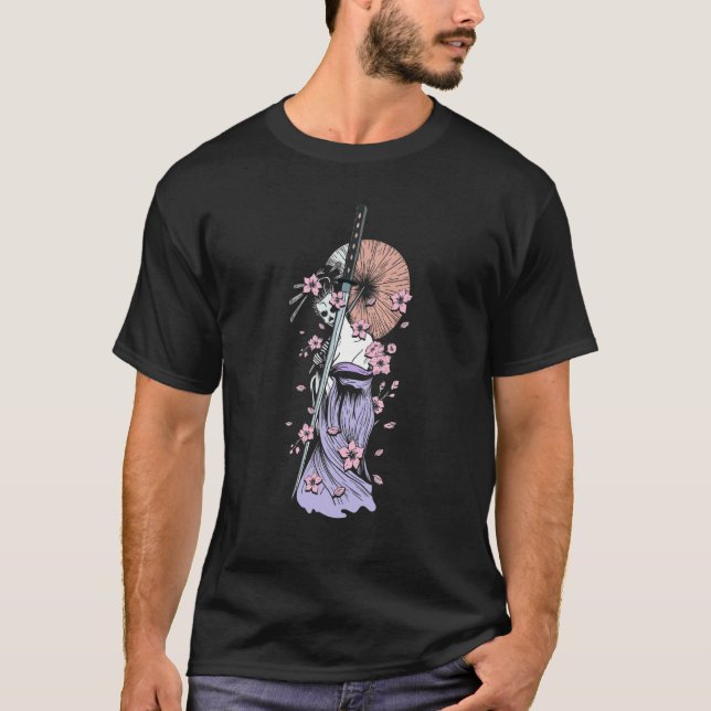Camiseta Geisha Con Geisha Japonesa Y Geisha Japonesa (Anverso)