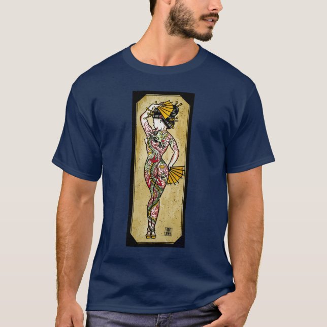 Camiseta Geisha del dragón (Anverso)