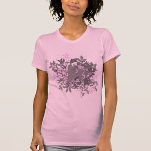 Camiseta Geisha en el jardín