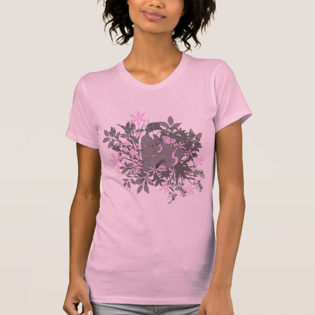 Camiseta Geisha en el jardín (Anverso)