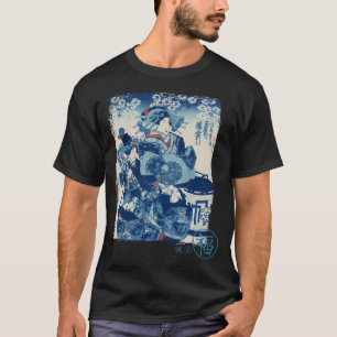 Camiseta Geisha En Invierno Japonés Tradicional