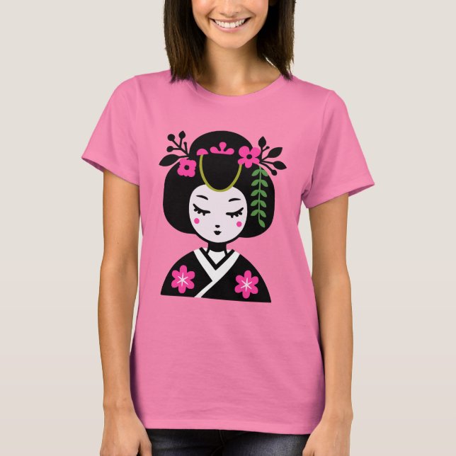 Camiseta Geisha Folclórica (Anverso)