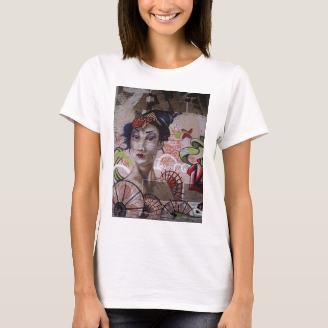 Camiseta Geisha Graffiti Urban Street (Anverso)