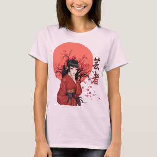 Camiseta Geisha | Hermoso Chica Sakura | Vibes orientales