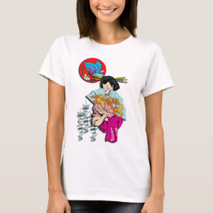 Camiseta Geisha-IV del vintage